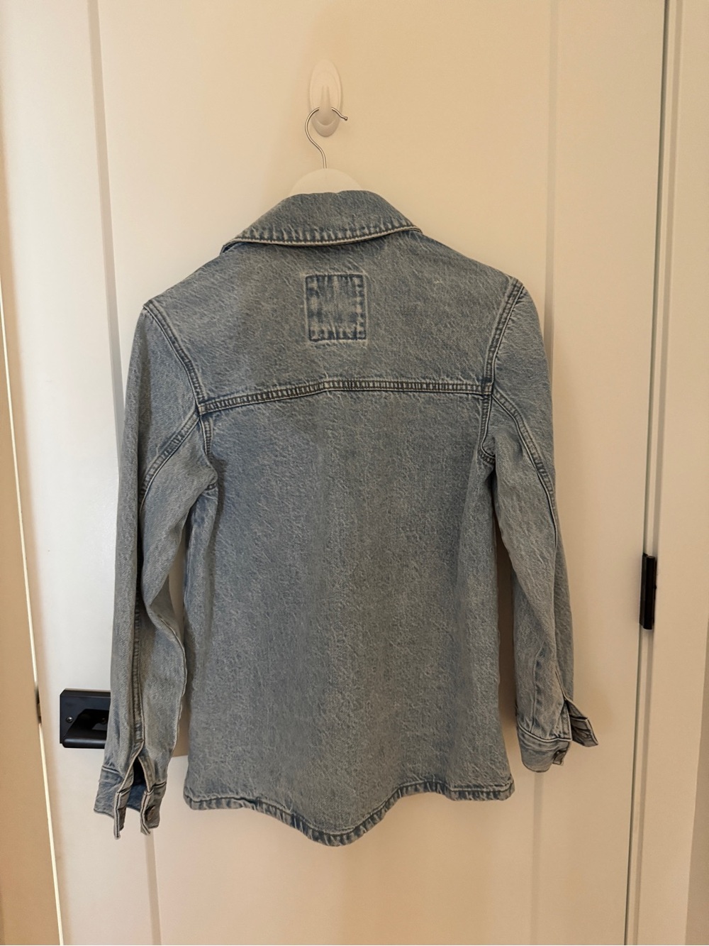 Abercrombie & Fitch Light Wash Denim Trucker Jacket - Picture 2 of 3